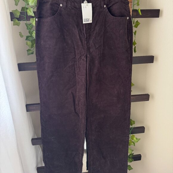 H&M Brown Corduroy Wide Leg pants - Picture 2 of 3